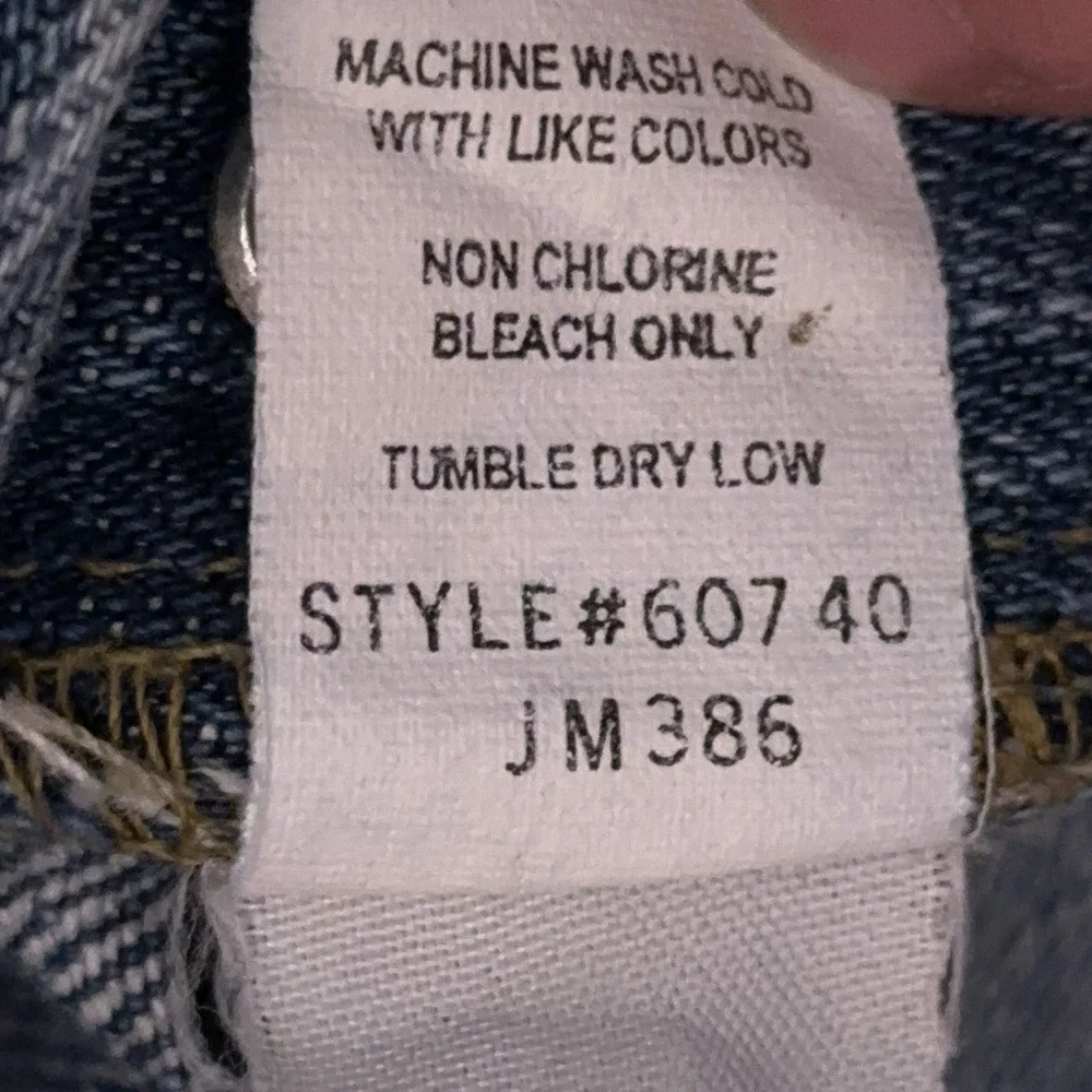 Vintage J.CREW Jeans Men's 35x31 Blue Classic Button Fly Heavyweight Made in USA